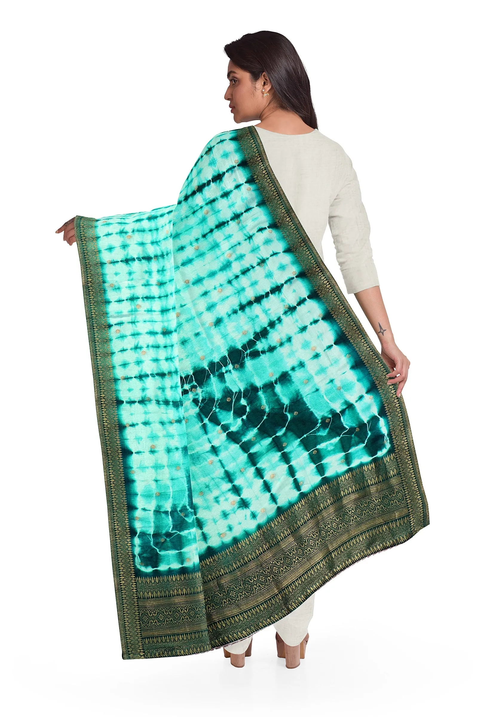 Trendy Multicolor Silk Jacquard Dupatta