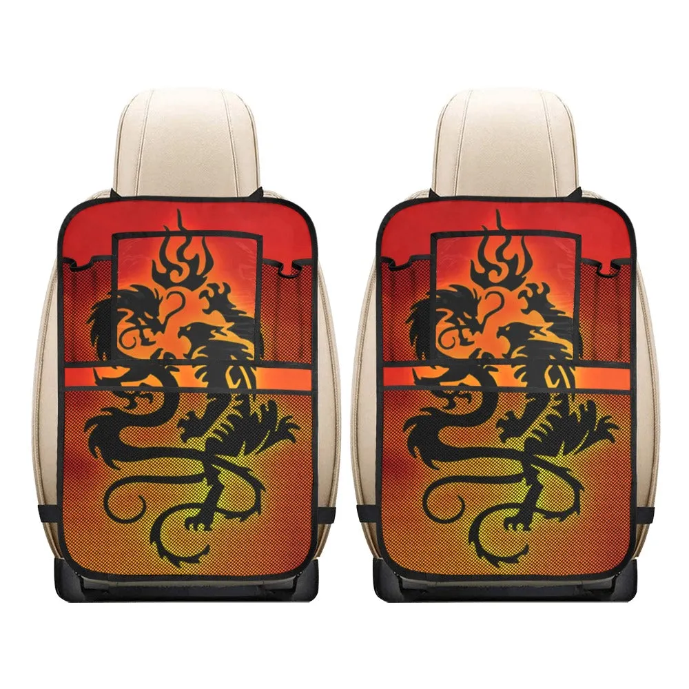 Tribal Tiger and Dragon Seat Back Organizer (2-Pack)