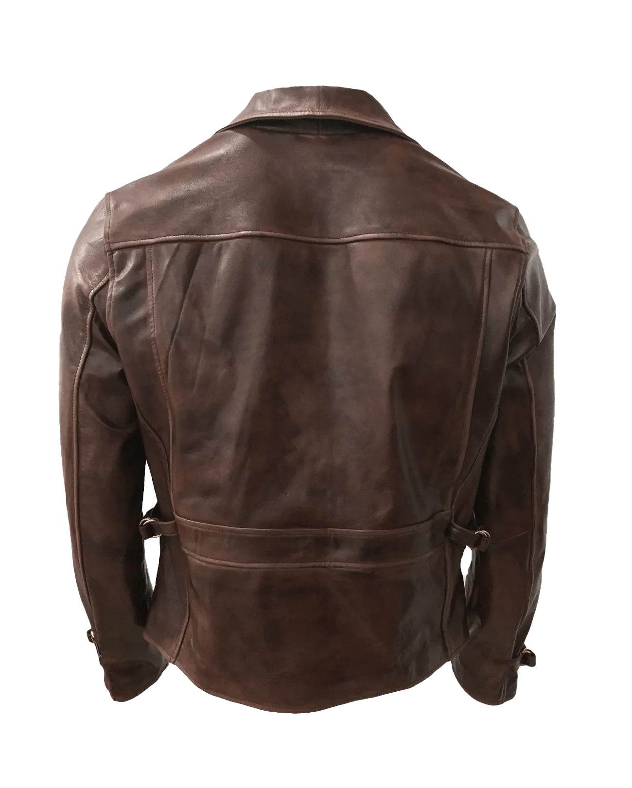 Vintage Style Asymmetrical Brown Jacket | Mens Vintage Style Asymmetrical Brown Leather Jacket