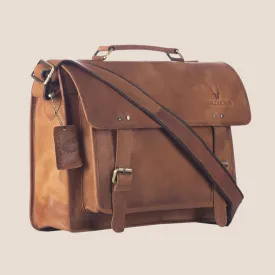 WILLOW Leather Laptop Messenger Bag for Men