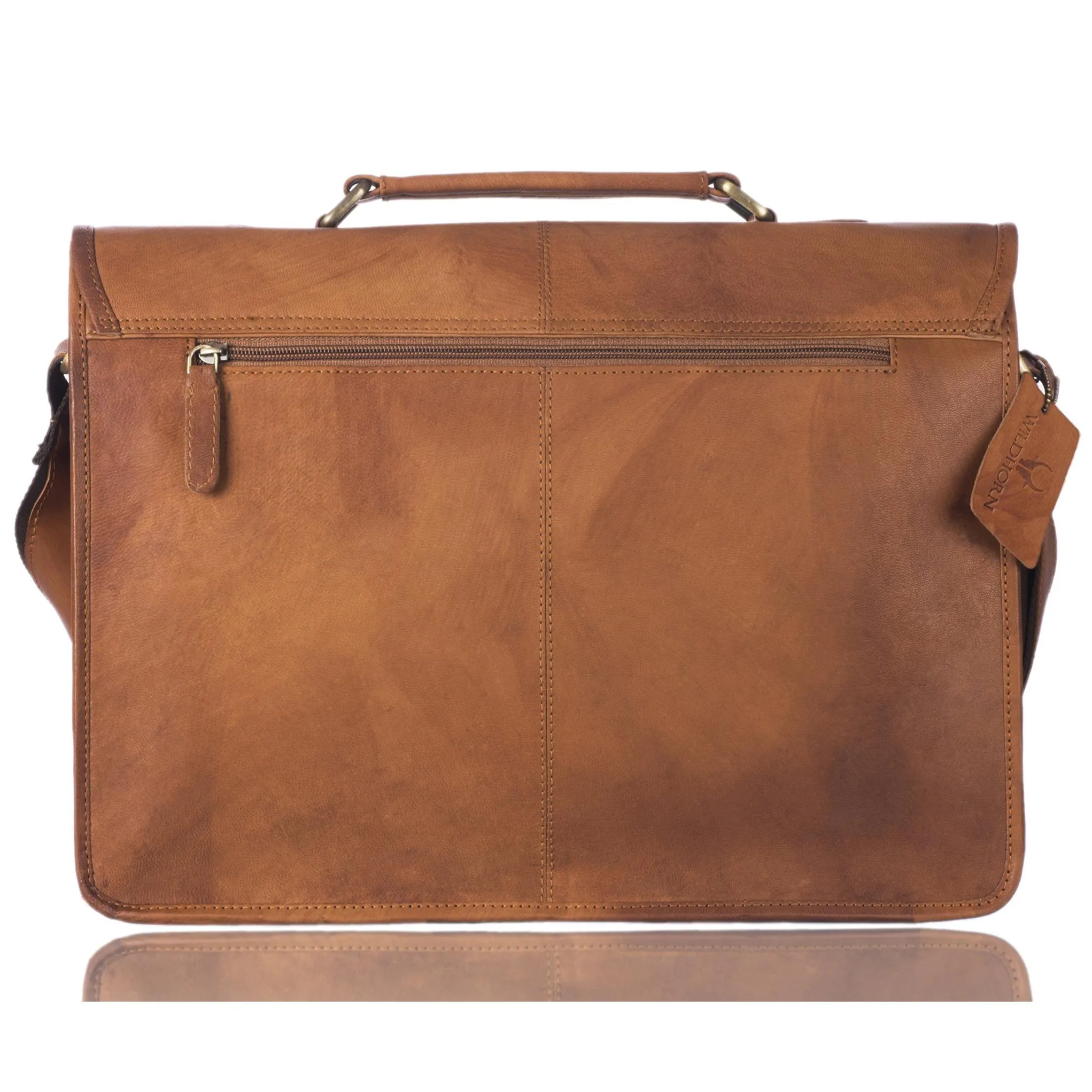 WILLOW Leather Laptop Messenger Bag for Men