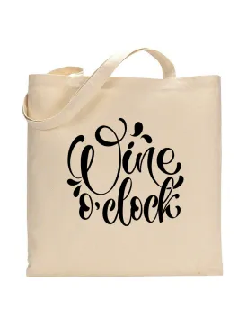 Wine O'clock Design - Winery Tote Bags